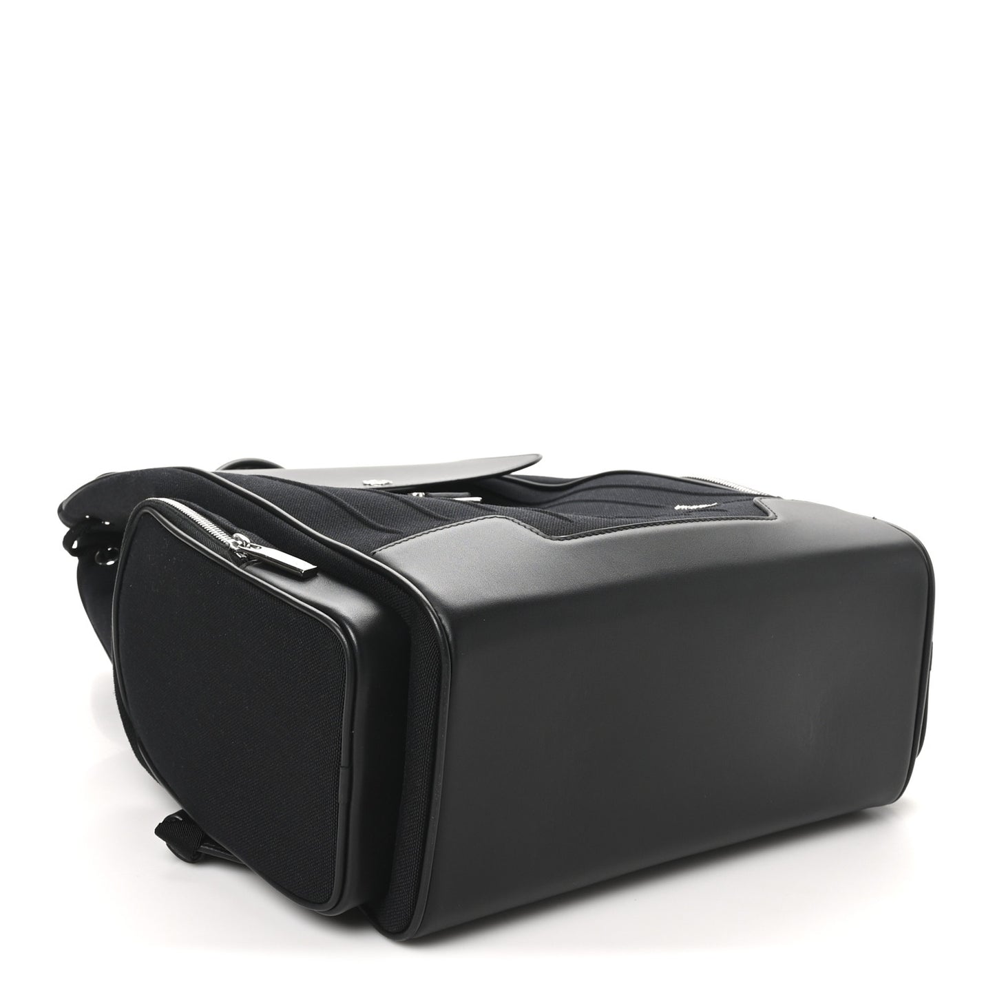 Canvas Calfskin Never Still Small Backpack Black