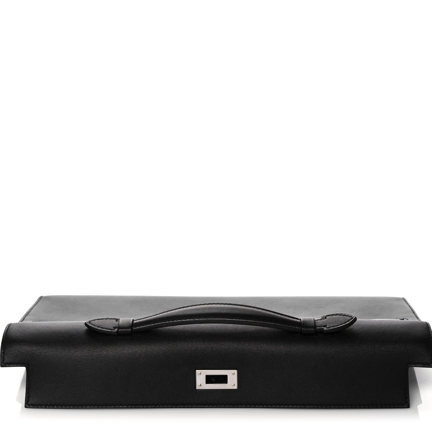 Hermes Swift Kelly Cut Clutch Pochette Black 17 of 29