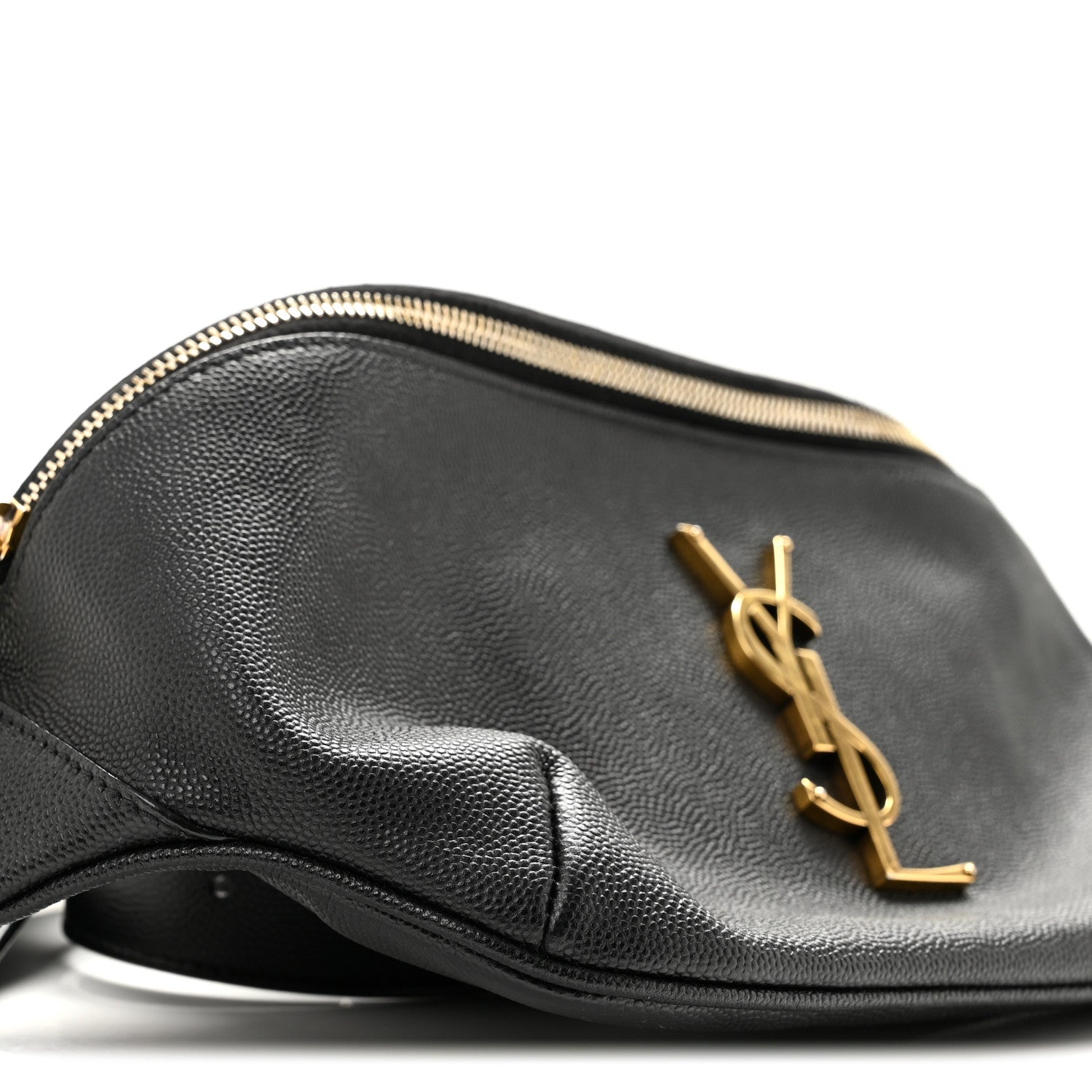 Saint Laurent Grain De Poudre Monogram Belt Bag Black 9 of 13