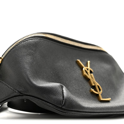 Saint Laurent Grain De Poudre Monogram Belt Bag Black 9 of 13