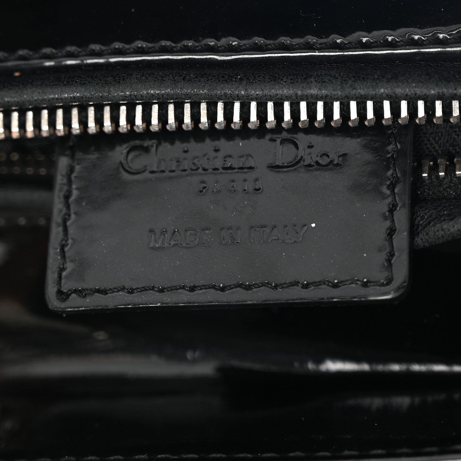 Christian Dior Patent Cannage Medium Lady Dior Black 6 of 10