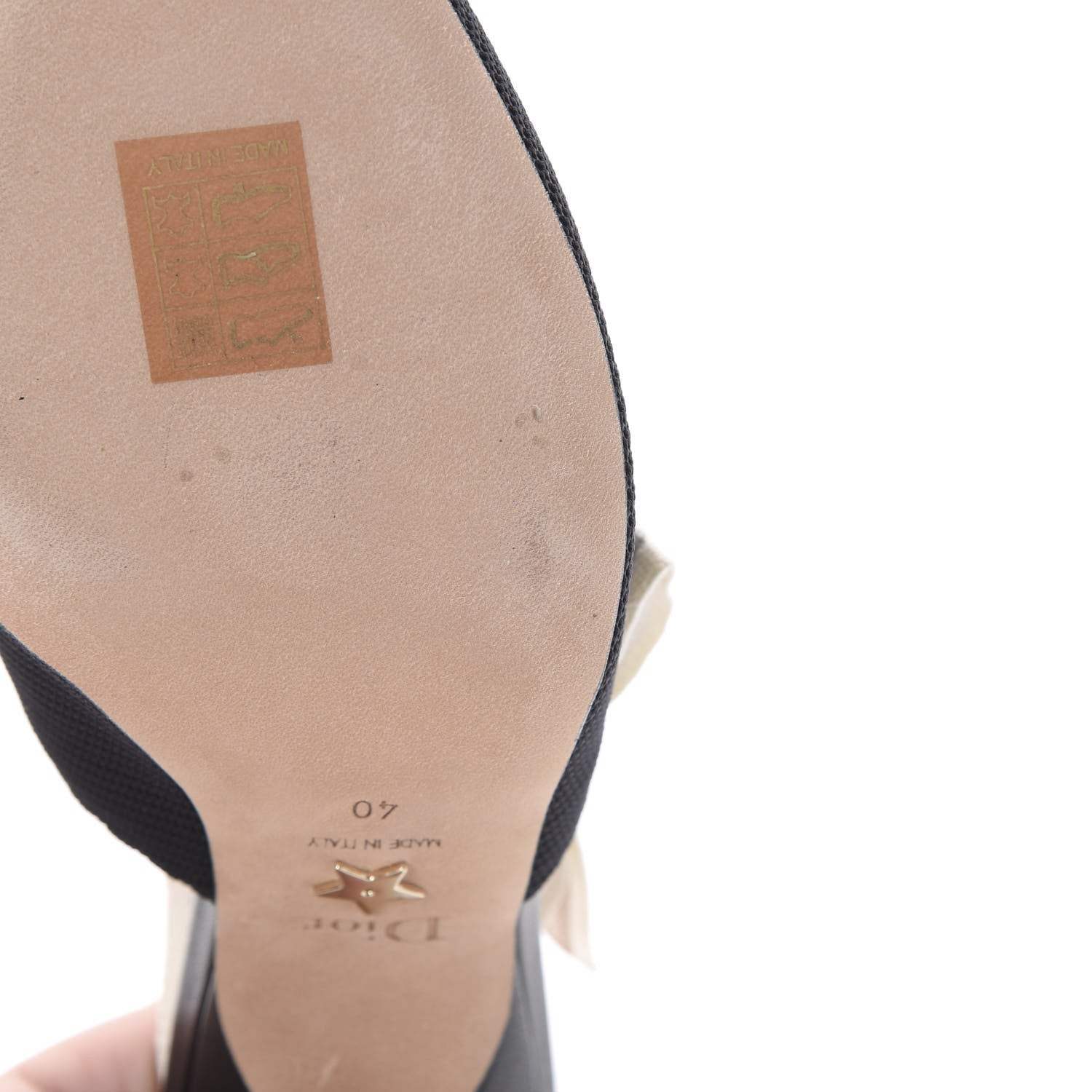 Christian Dior Technical Canvas Ribbon J Adior Slingback 65mm Pumps 40 Black 9 of 11