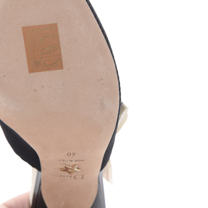 Christian Dior Technical Canvas Ribbon J Adior Slingback 65mm Pumps 40 Black 9 of 11