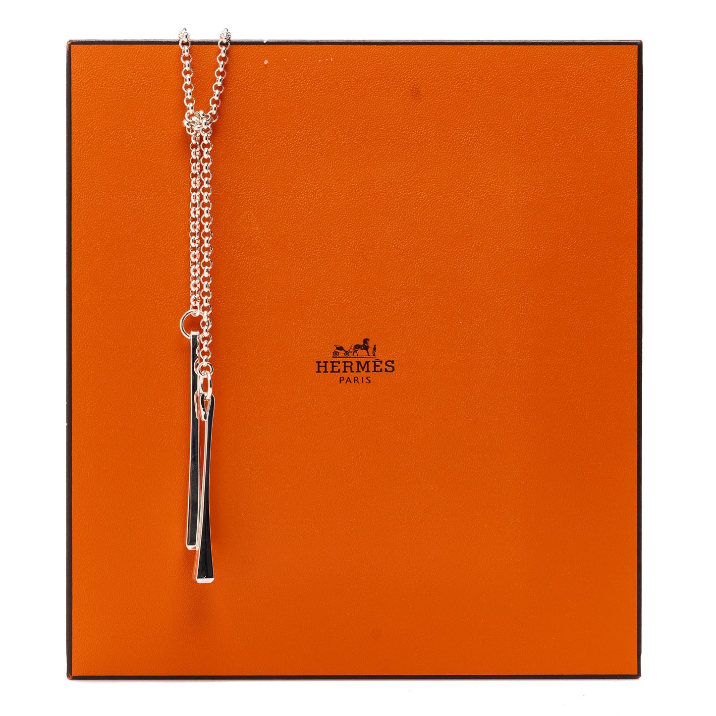 Sterling Silver Clou de Forge Lariat Necklace