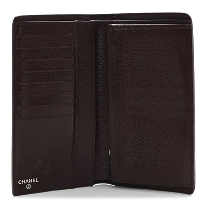 Chanel Caviar Timeless CC Yen Wallet Burgundy 5 of 18