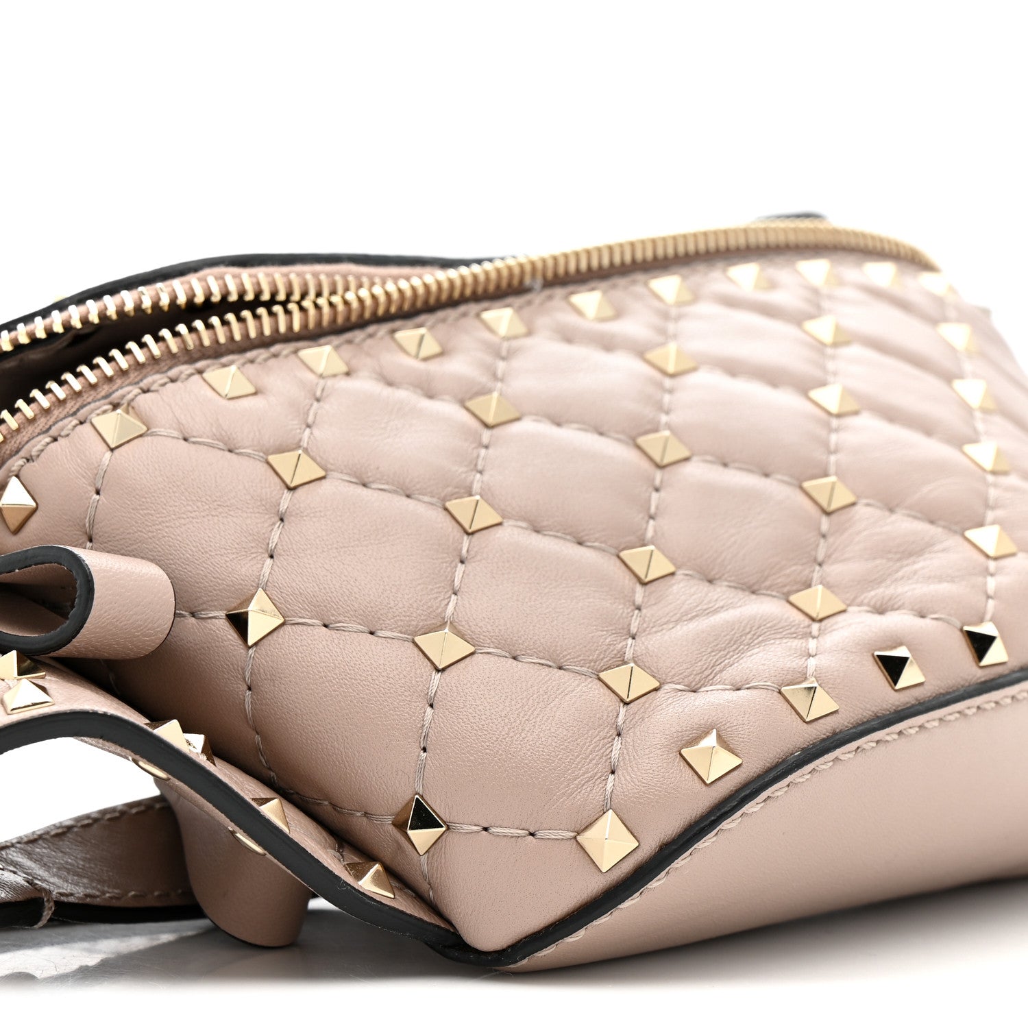 Valentino Garavani Nappa Rockstud Spike Belt Bag Poudre 9 of 13