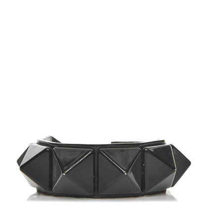 Valentino Garavani Patent Calfskin Macro Rockstud Bracelet Black 1 of 6