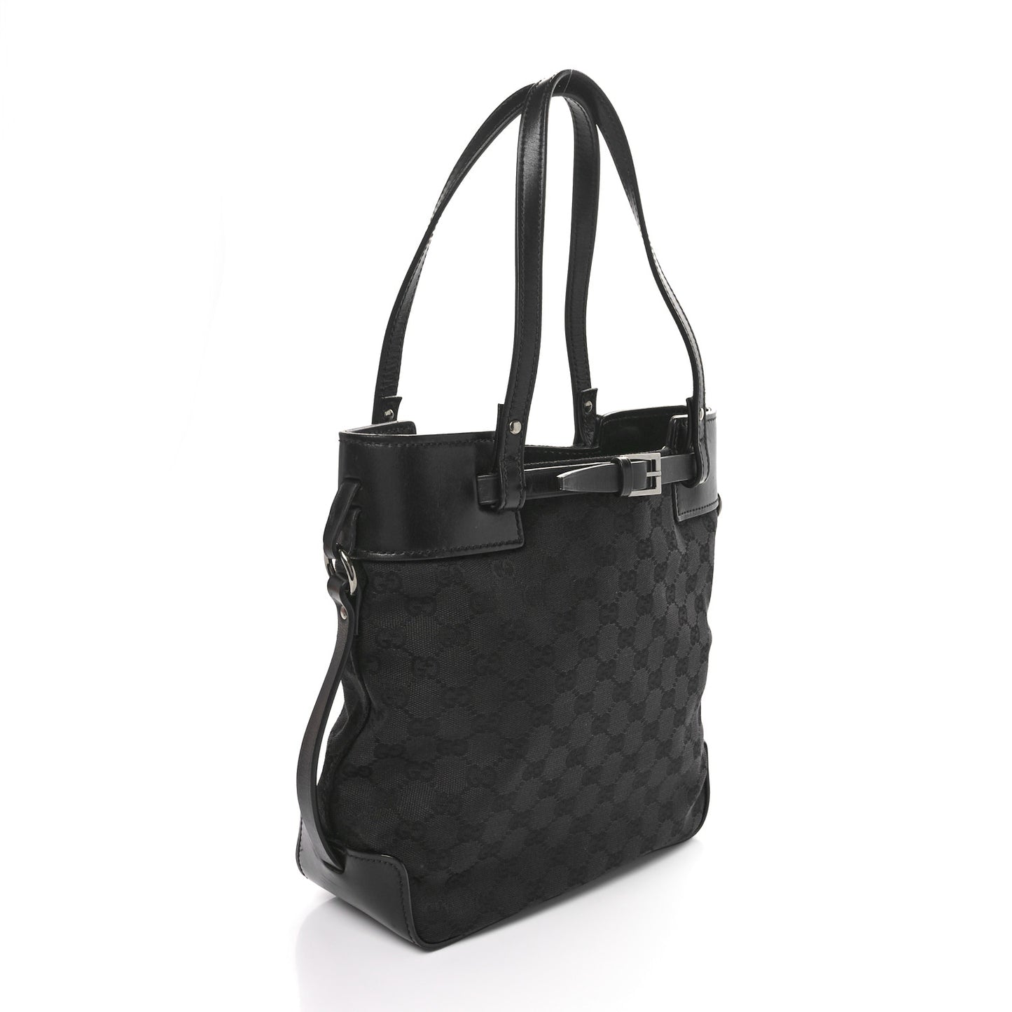 Monogram Small Bucket Tote Black