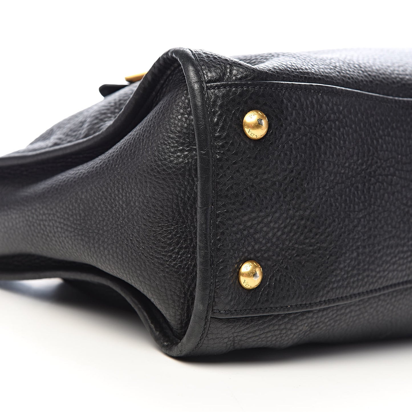 Vitello Daino Shopping Satchel Black