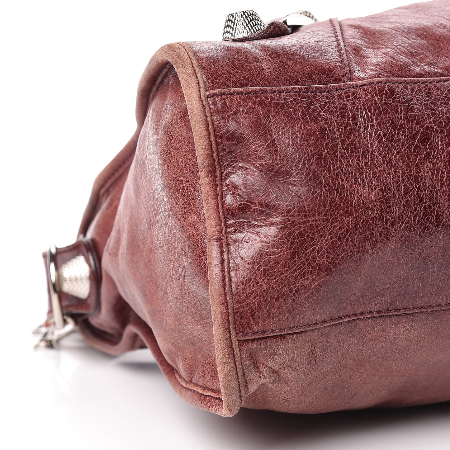 Agneau Giant 21 Silver Hardware City Dark Wine