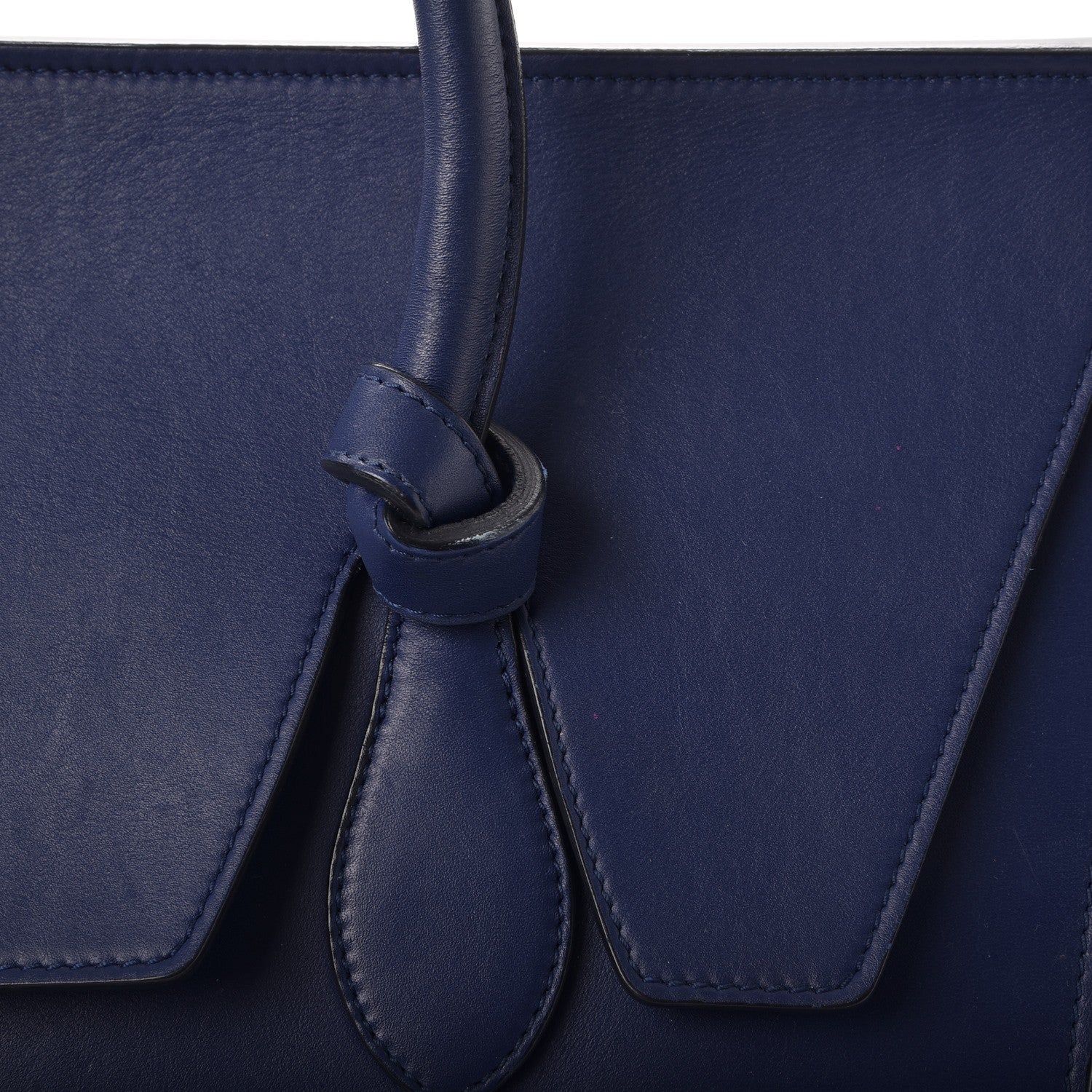 Celine Smooth Calfskin Small Tie Knot Tote Dark Indigo 11 of 23