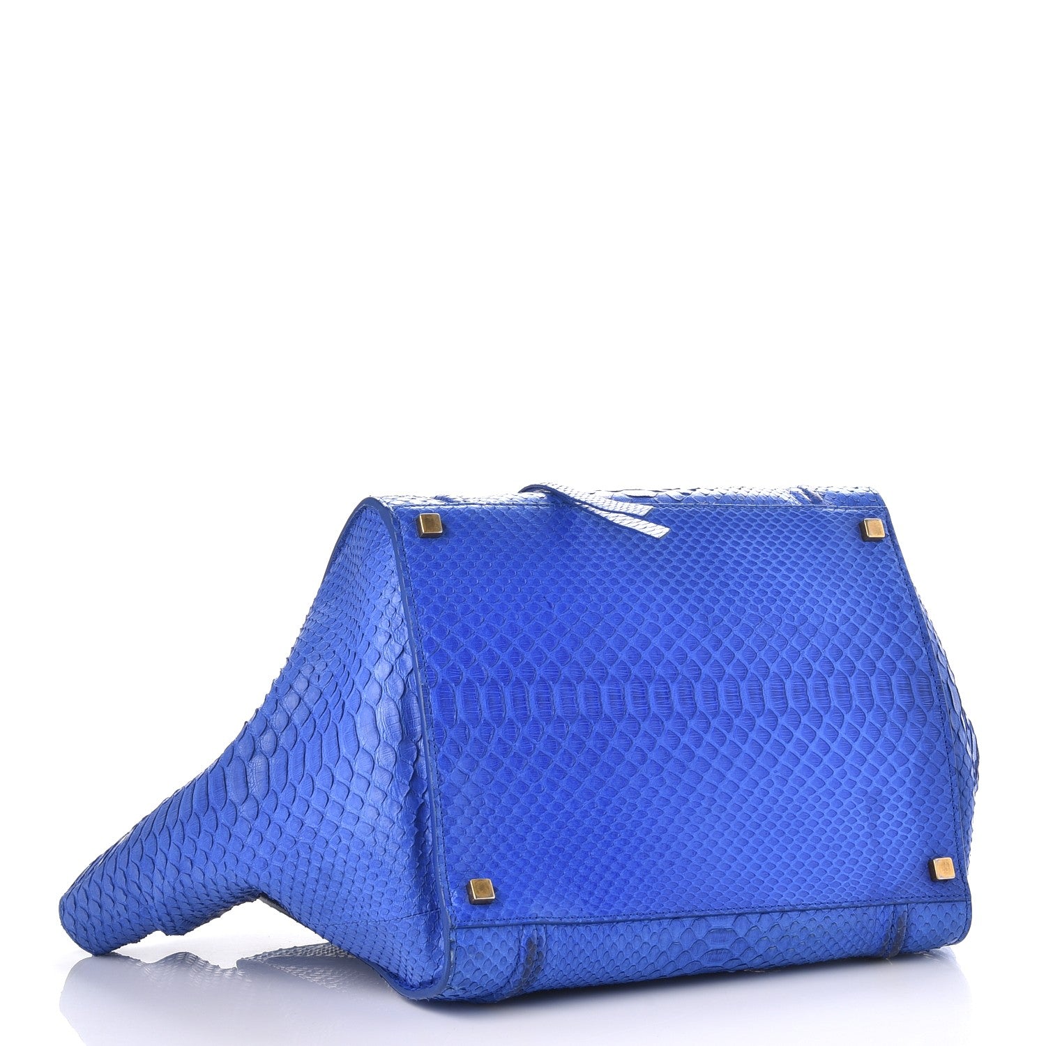 Celine Python Medium Phantom Luggage Blue 4 of 8
