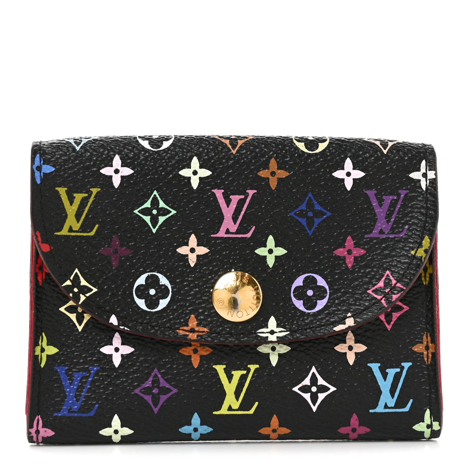 Louis Vuitton Monogram Multicolor Business Card Holder Black Grenade 1 of 7