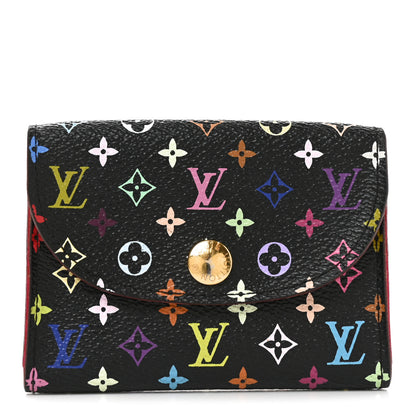 Louis Vuitton Monogram Multicolor Business Card Holder Black Grenade 1 of 7