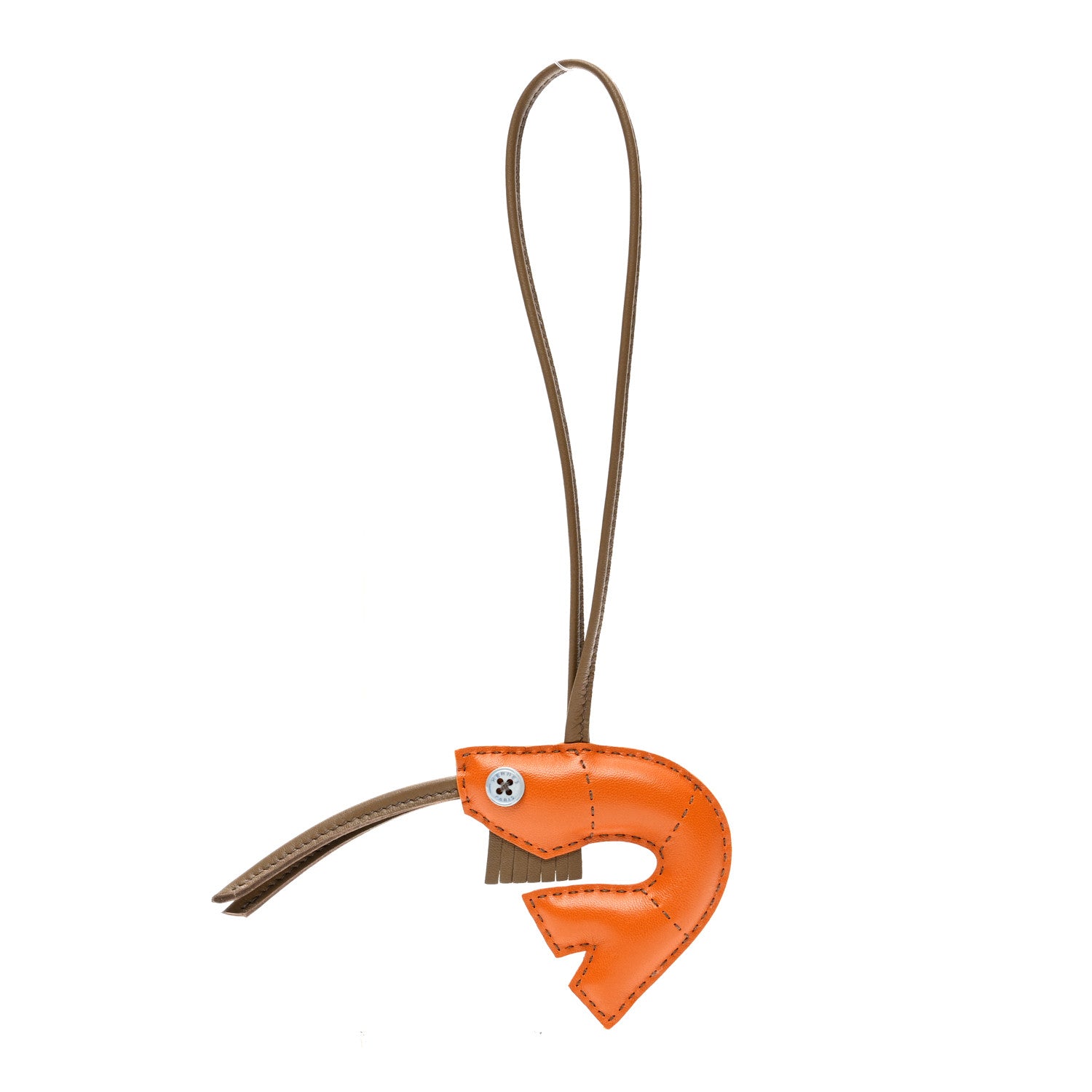 Hermes Milo Lambskin Shrimp Bag Charm 1 of 4