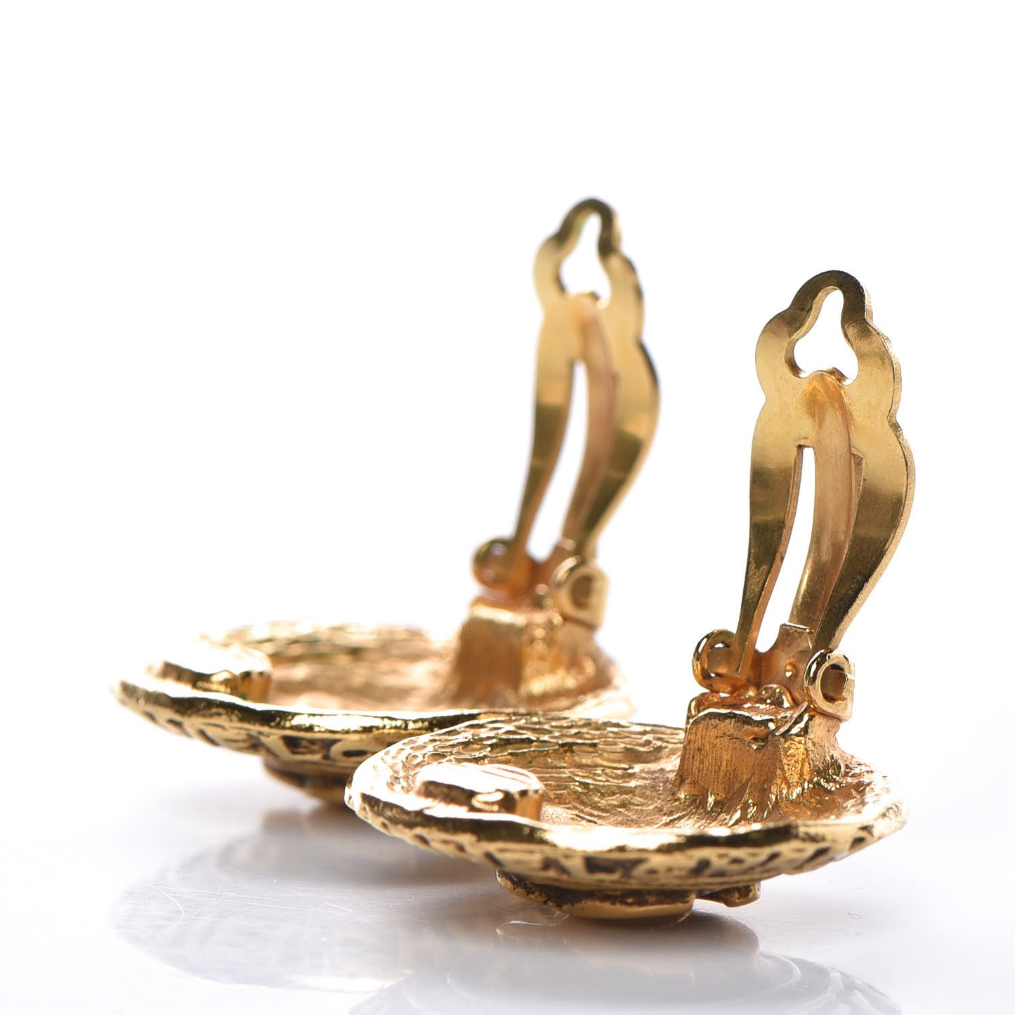 CC Clip On Earrings Gold