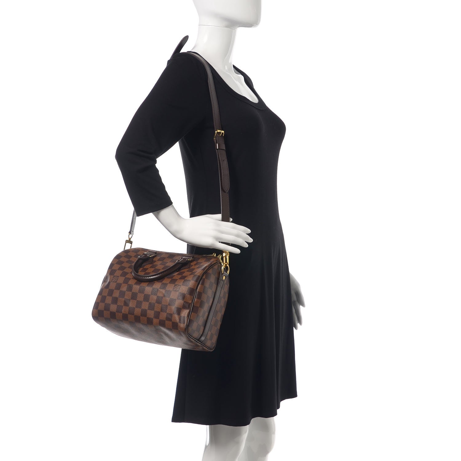 Louis Vuitton Damier Ebene Speedy Bandouliere 25 2 of 8