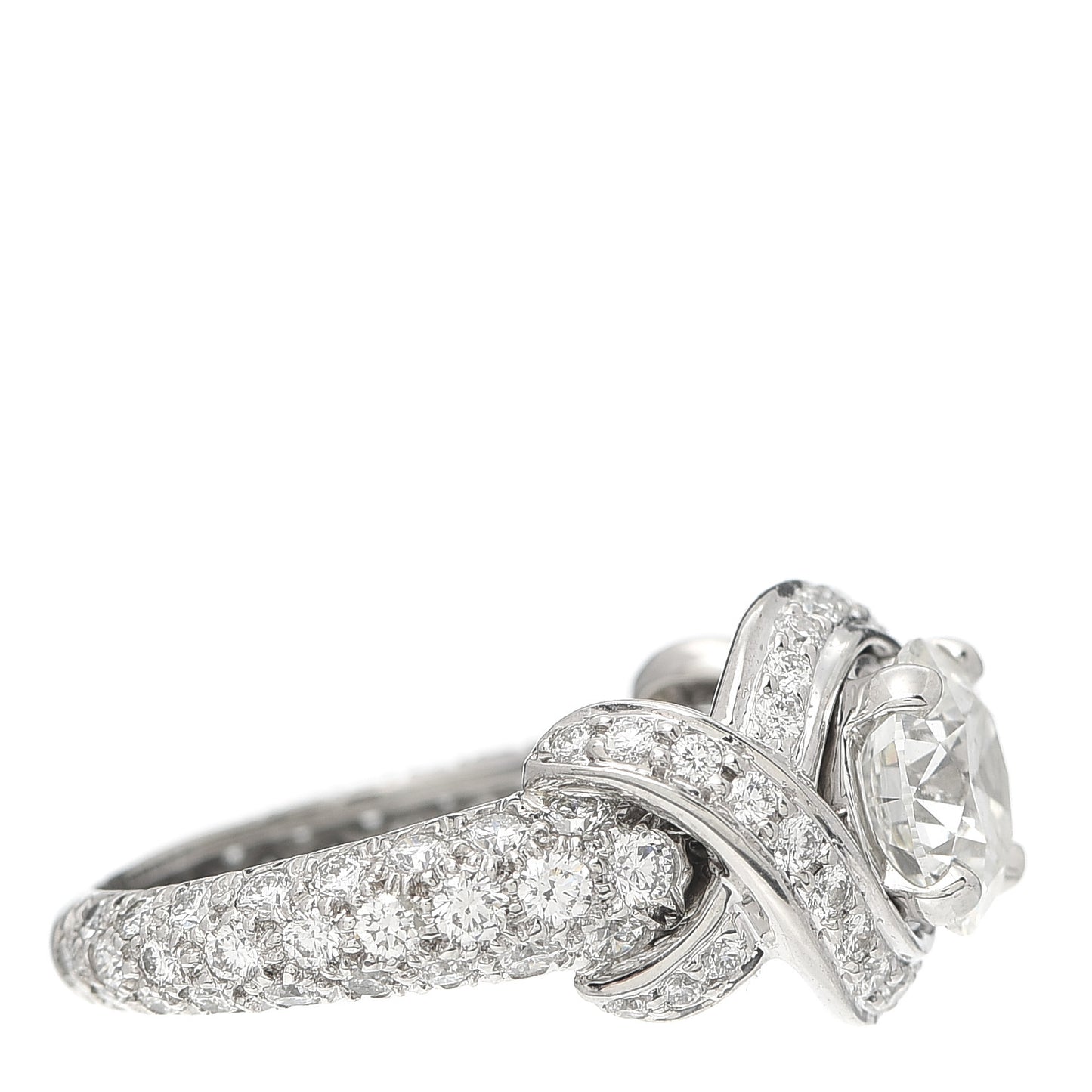 Platinum Diamond 1.72ct Schlumberger Round Brilliant Engagement Ring 48 4.5