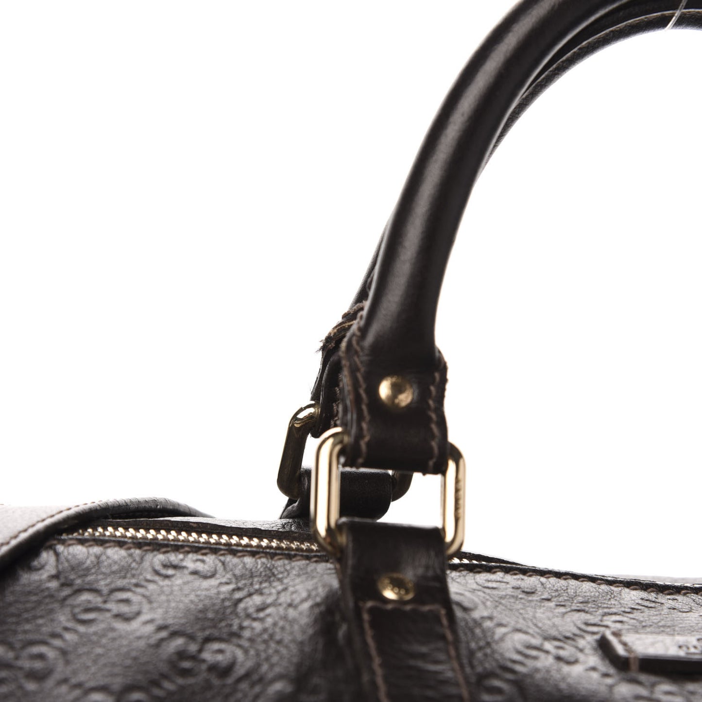 Guccissima Large Carry On Duffle Chocolate