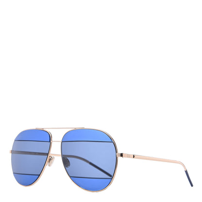 Christian Dior Metal DiorSplit 2 Sunglasses Navy Gold 1 of 8
