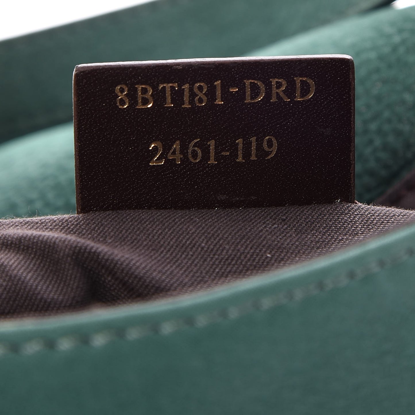 Metallic Calfskin Crossbody Green