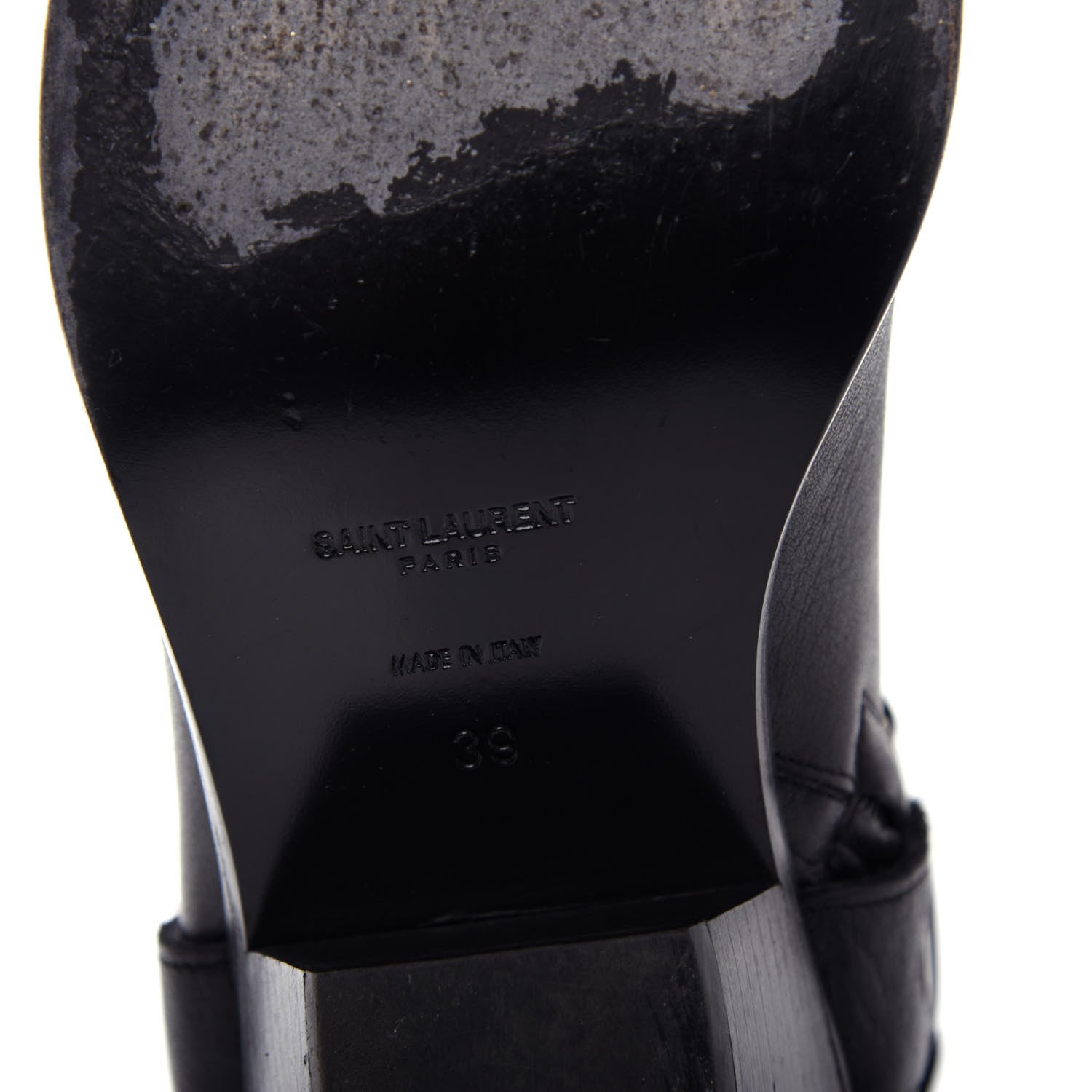 Saint Laurent Calfskin West Harness Boots 39 Black 9 of 11