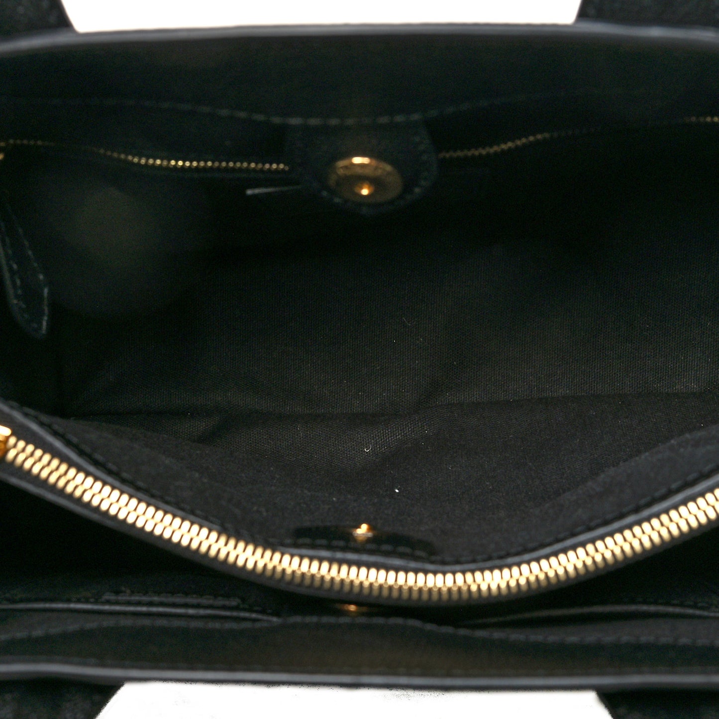 Grainy Calfskin House Check Medium Banner Tote Black