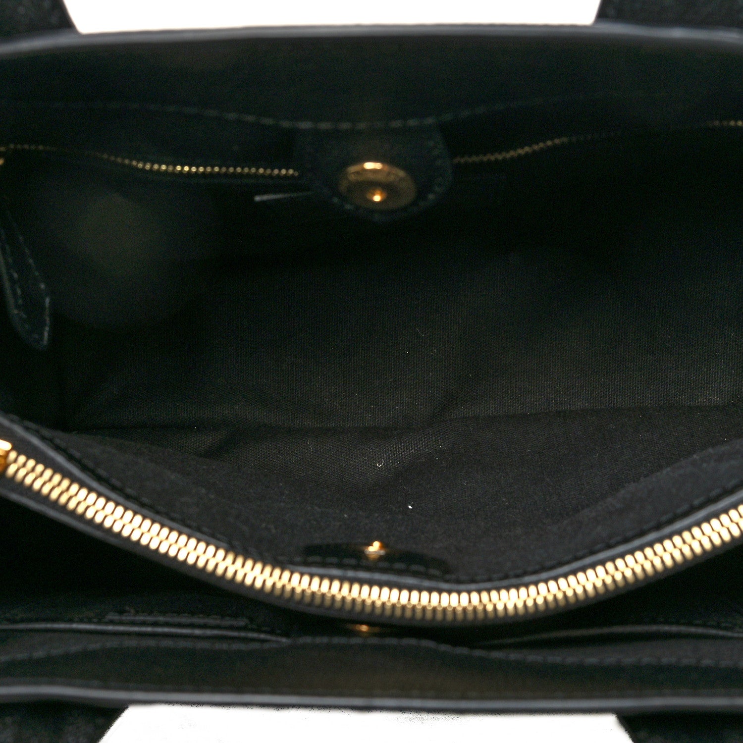 Burberry Grainy Calfskin House Check Medium Banner Tote Black 5 of 10