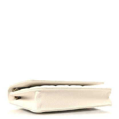 Chanel Caviar Quilted Wallet On Chain WOC White 4 of 12