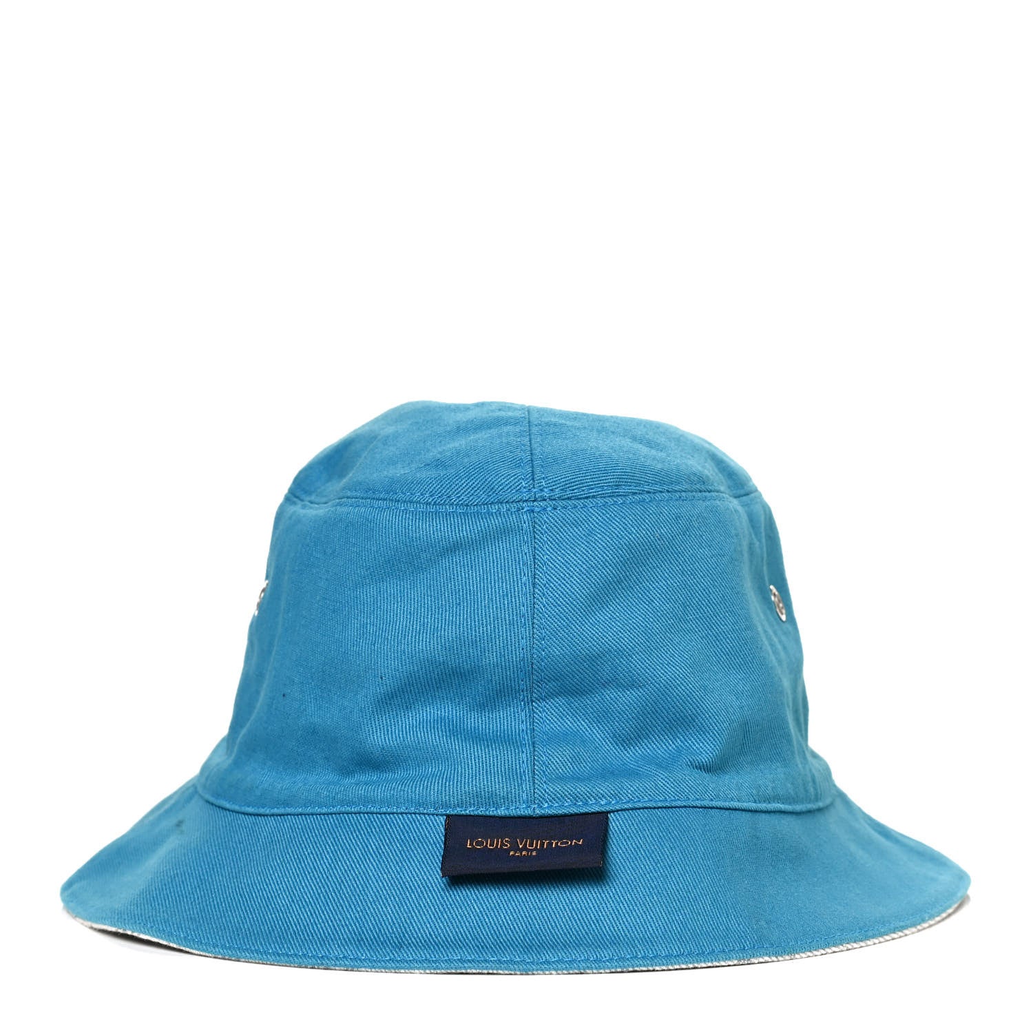 Louis Vuitton Monogram Denim Transformable Bob Bucket Hat 60 White Blue 10 of 14