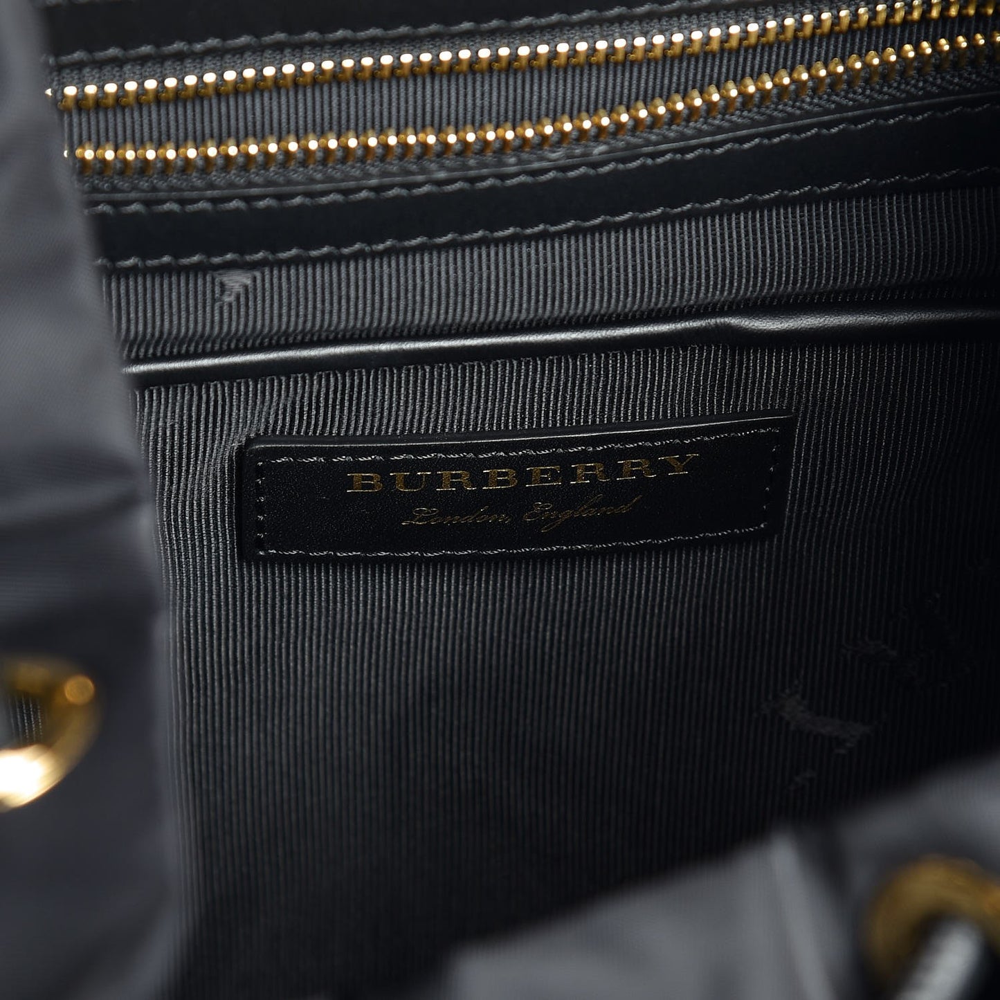 Nylon Large Rucksack Backpack Black