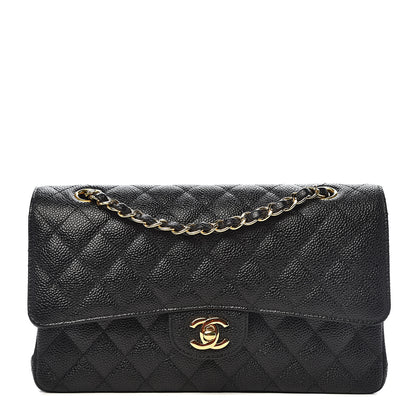 Chanel Caviar Quilted Medium Double Flap Black 1 of 10