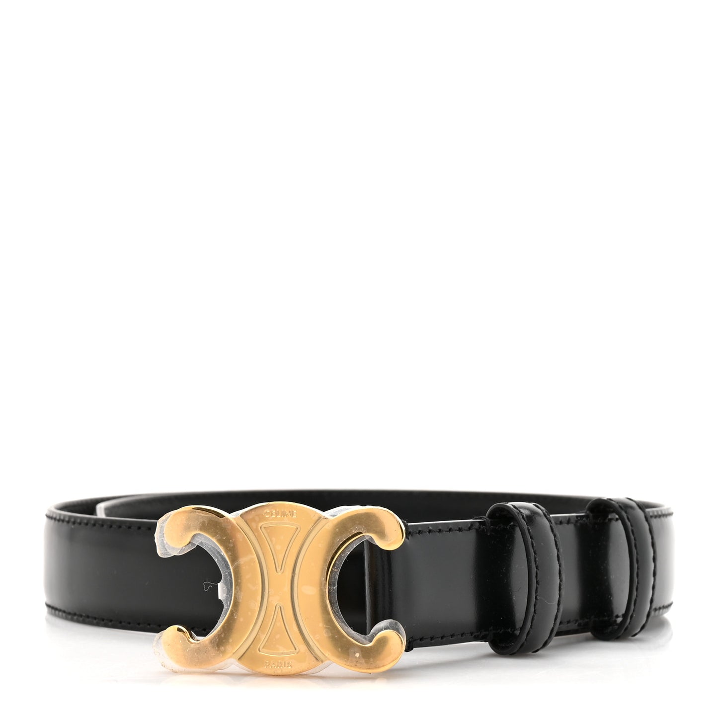 Box Calfskin Medium 25mm Triomphe Belt 75 30 Black