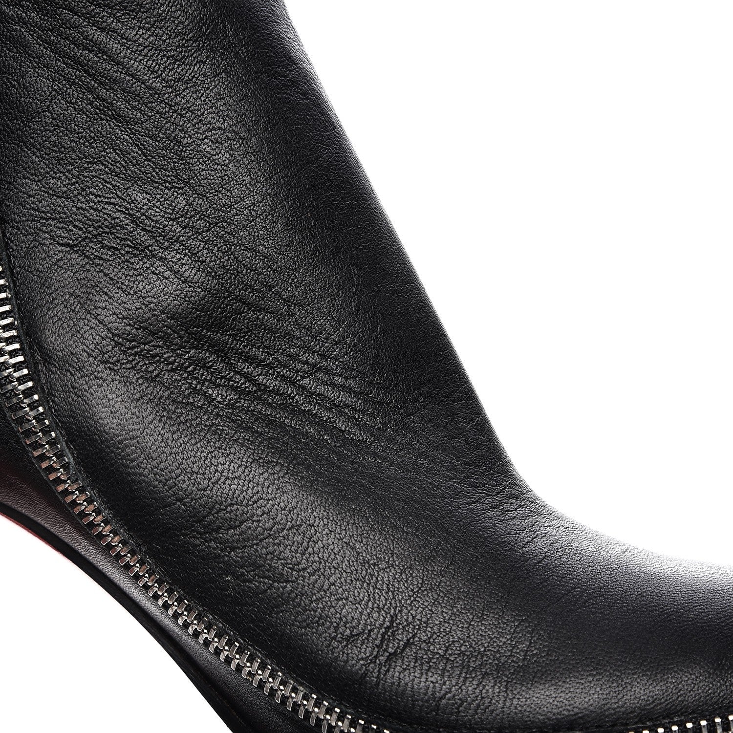 Christian Louboutin Calfskin Telezip 85 Ankle Bootie 37 Black 11 of 12