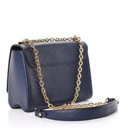 Louis Vuitton Epi Twist Shoulder Bag MM Indigo 3 of 10