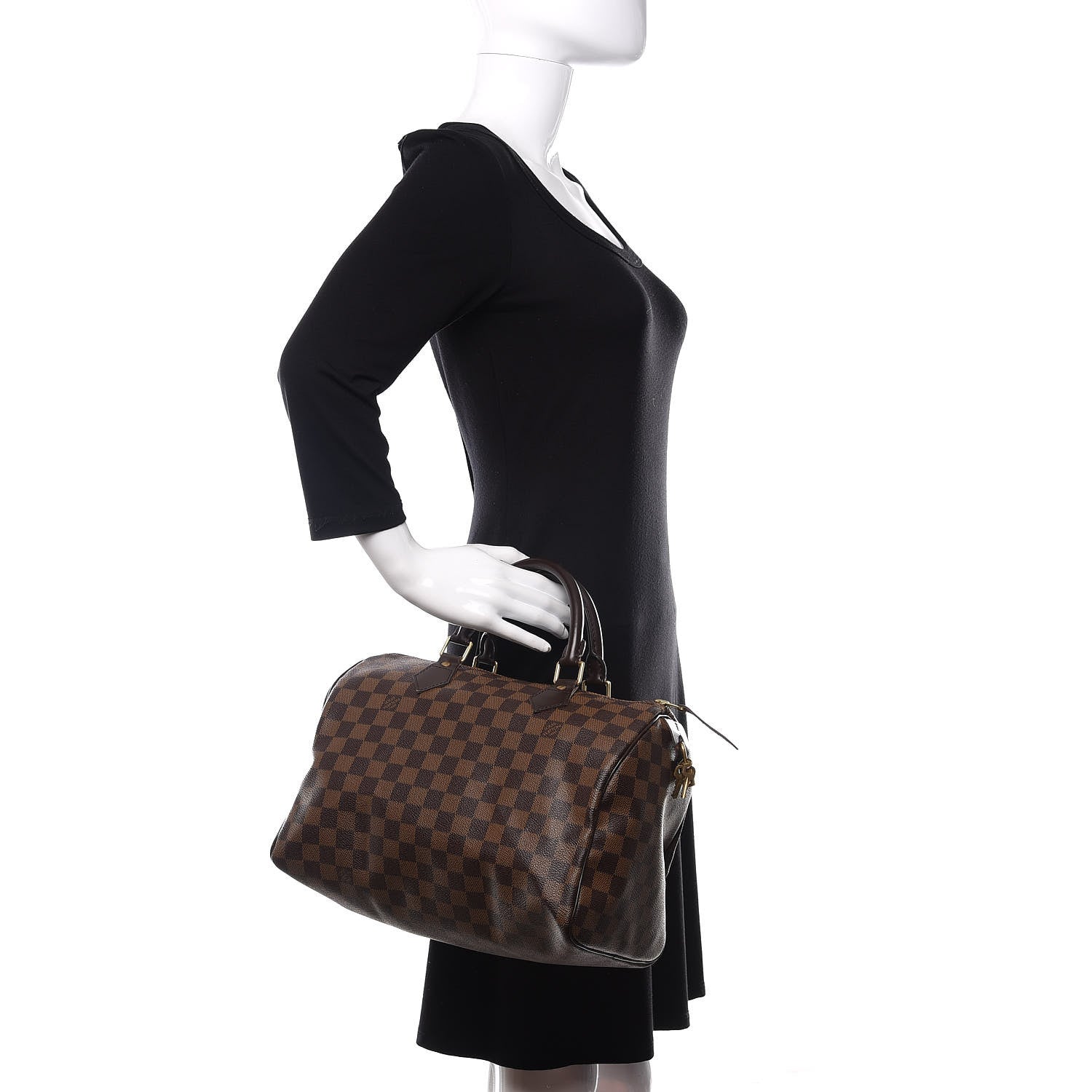 Louis Vuitton Damier Ebene Speedy 30 2 of 10