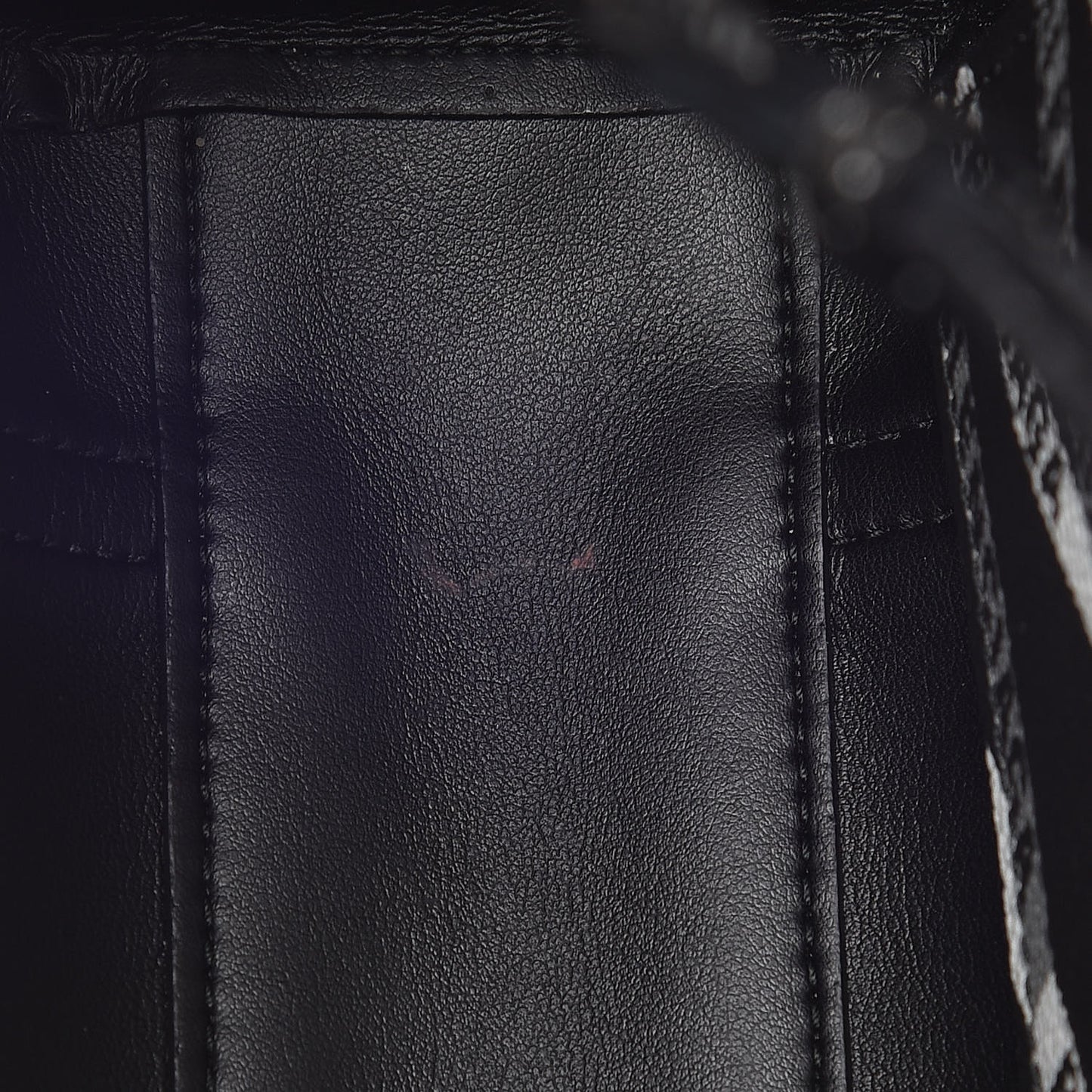 Coated Canvas Losange Monogram Mini Tote Black Grey