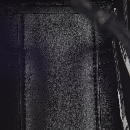 Balenciaga Coated Canvas Losange Monogram Mini Tote Black Grey 8 of 8