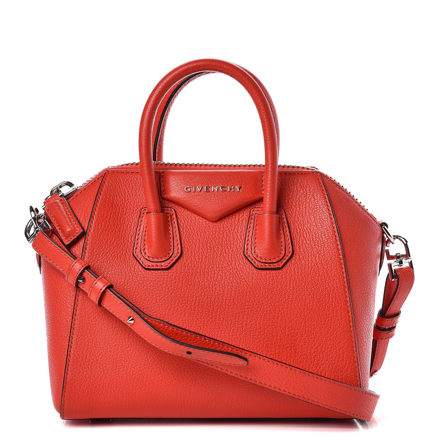 Sugar Goatskin Mini Antigona Pop Red