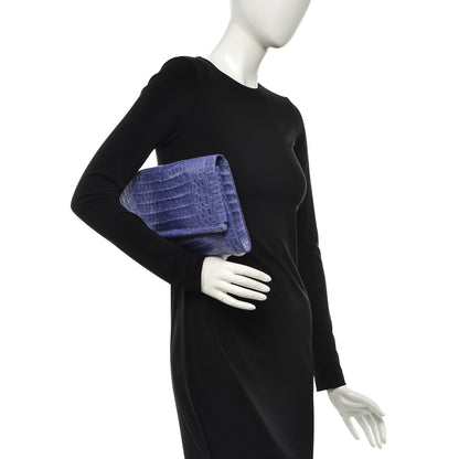 Nancy Gonzalez Crocodile Bar Clutch Violet 2 of 8