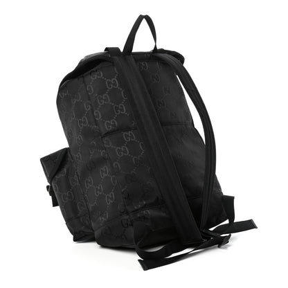 Gucci Econyl Nylon Monogram Off The Grid Utility Pocket Backpack Black 3 of 9