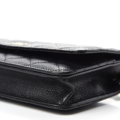 Chanel Caviar Quilted Wallet On Chain WOC Black 7 of 10