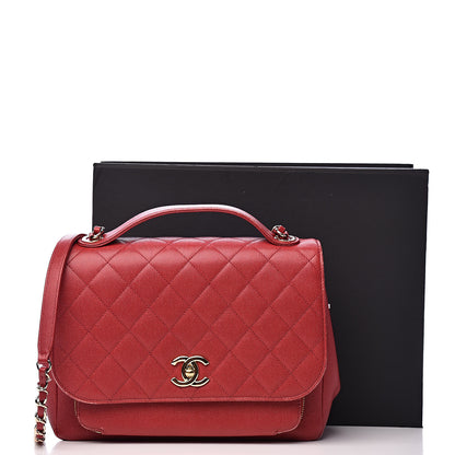 Chanel Caviar Quilted Large Business Affinity Flap Red 20 of 20