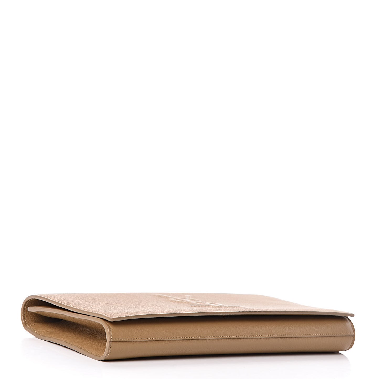 Calfskin Monogram Large Belle De Jour Clutch Beige
