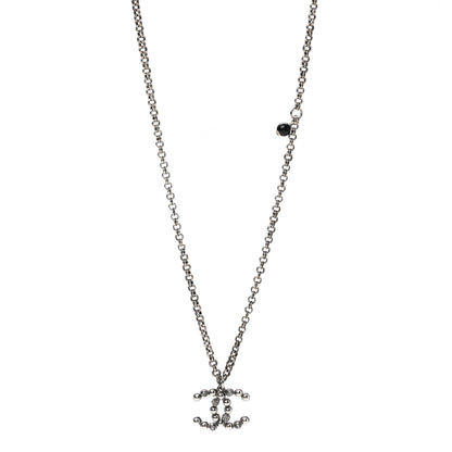 Chanel Crystal CC Necklace Ruthenium 1 of 7