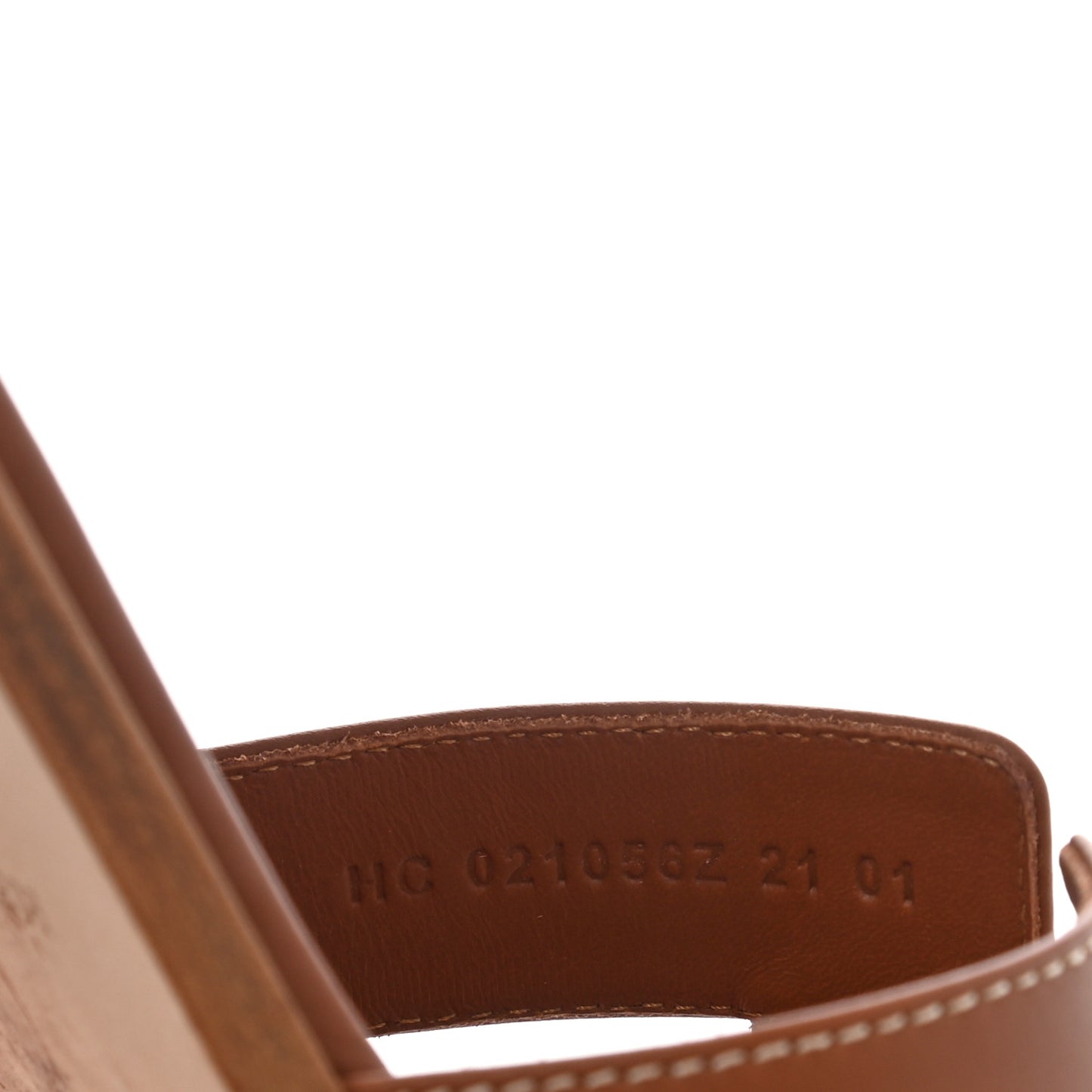 Box Calfskin Oran Sandals 40.5 Gold