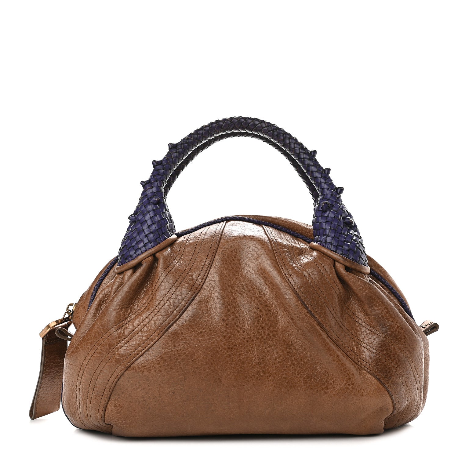 Fendi Vitello Bugatti Spy Bowler Acacia Blue 1 of 10