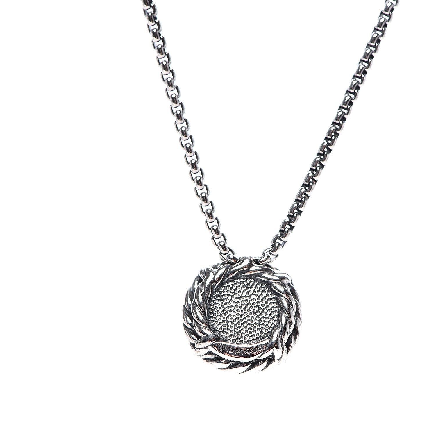 David Yurman Sterling Silver Pearl 8mm Petite Chatelaine Pendant Necklace 5 of 6