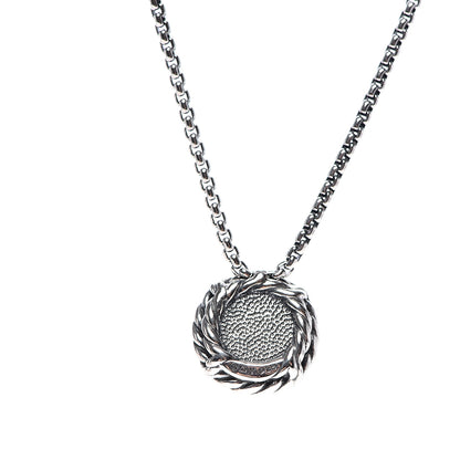 David Yurman Sterling Silver Pearl 8mm Petite Chatelaine Pendant Necklace 5 of 6