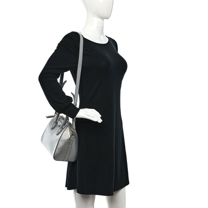 Givenchy Metallic Sugar Goatskin Mini Antigona Silver 2 of 10